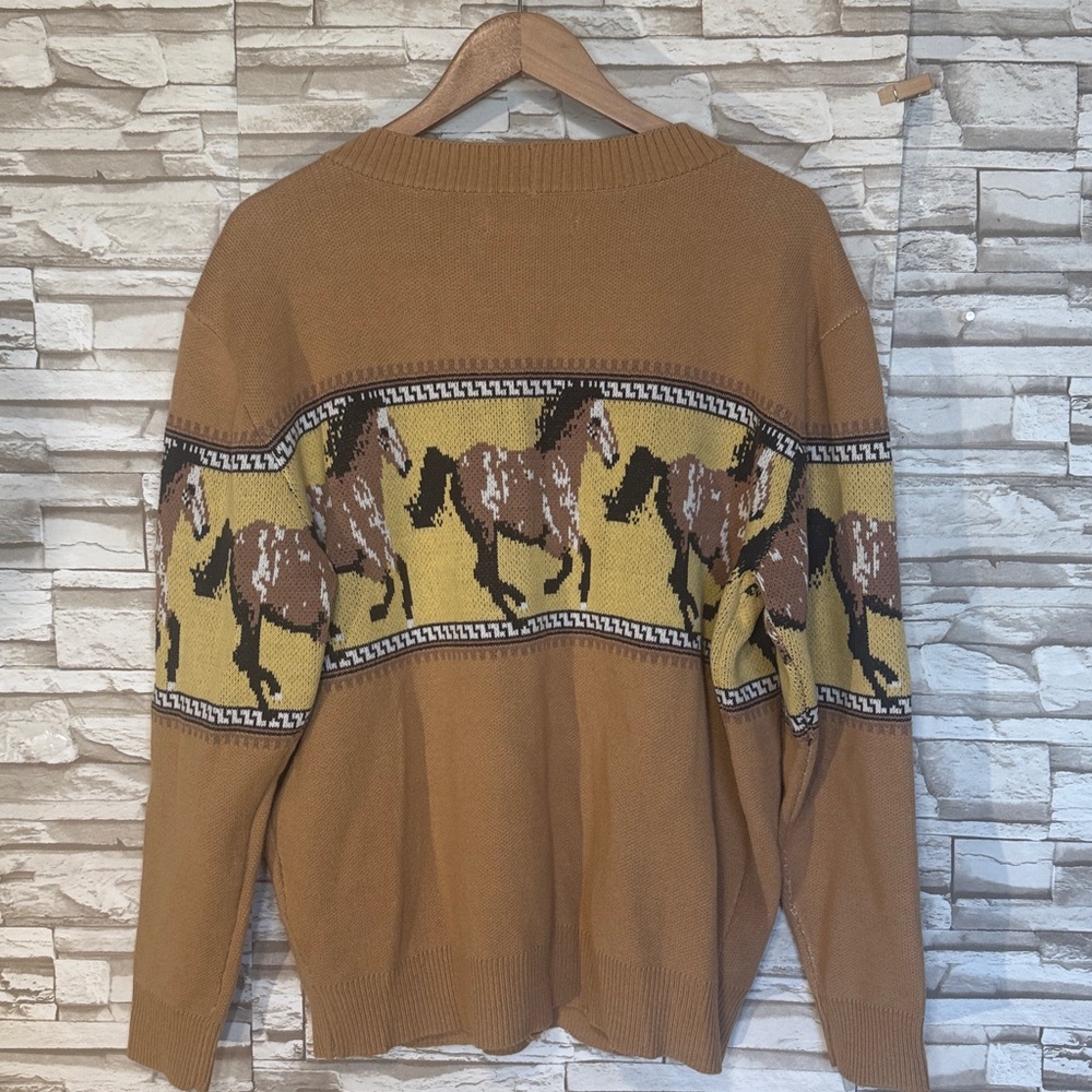 PACSUN Brown Horse Pattern Cardigan - Picture 5 of 10